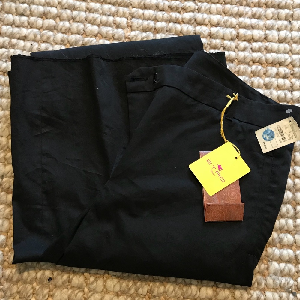 BEST OFFER WINS THESE ETRO MILANO BLACK SLACKS